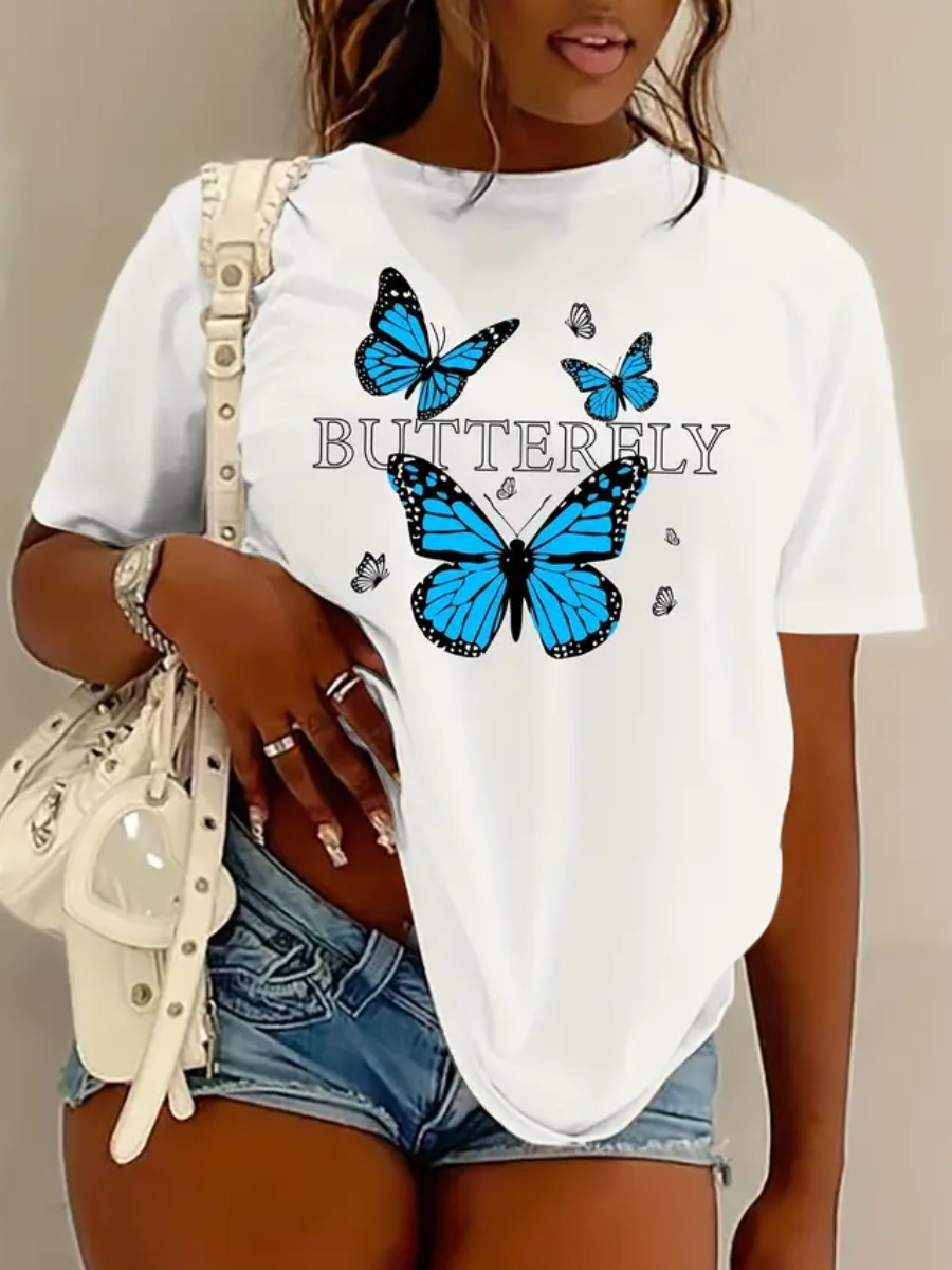 LW Pattern Butterfly T-shirt