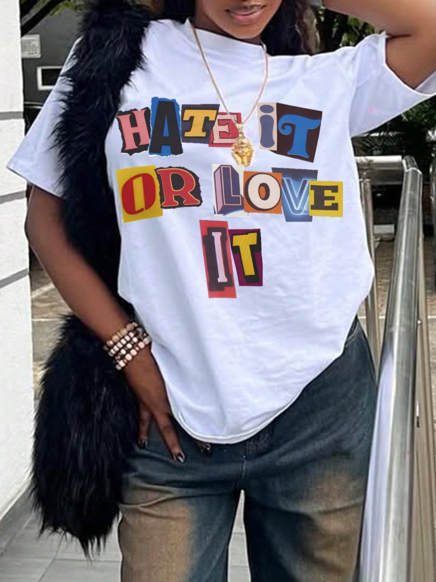 LW Pattern Letter T-shirt